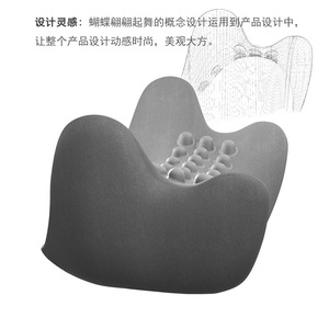 Butterfly-Shaped Cervical <b>Pillow</b> Memory Foam <b>Neck</b> Massage <b>Pillow</b> For Adults Blue Color - Product Image 3