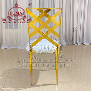 Hôtel Réception En Acier Inoxydable Cadre Restaurant Caméléon Chaise De Mariage - Product Image 4