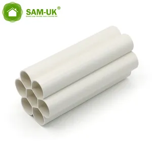 Canalização ondulada tubo resistente ao calor do pvc subterrâneo 3 polegadas de 25mm tamanhos materiais de encanamento elétrico tubo pvc pipe 200mm