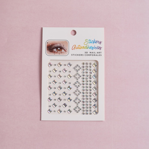 Pegatinas personalizadas DIY cara joyas impermeable cristal pegatina maquillaje acrílico cara perla diamante joyas <span class=keywords><strong>para</strong></span> <span class=keywords><strong>mujer</strong></span> - Product Image 5