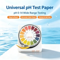 Bandes de papier pH universelles en rouleau, plage 1-14, 5M, transparentes, pour test acide-alcalin, vente en gros OEM