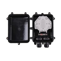 Caja de Empalme de Fibra Óptica Impermeable IP66 de PVC de 96 Núcleos con Prensaestopas