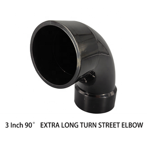 אביזרי צנרת ABS בקוטר 3 אינץ', זווית 90 מעלות, ארוכים במיוחד, בהתאמה אישית מהמפעל - Product Image 3