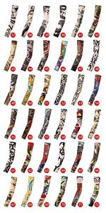 Manchon de <span class=keywords><strong>tatouage</strong></span> floral sans couture pour <span class=keywords><strong>bras</strong></span>, protection solaire pour cyclisme en extérieur, pour hommes et femmes - Product Image 4