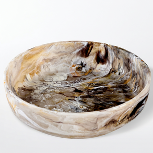 Ensemble de saladiers classiques en résine sculptée à la main et polie, écologique, tendance pour les mariages et la restauration - Product Image 1