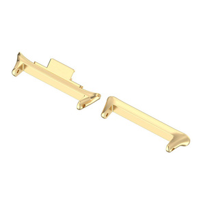 For Xiaomi <b>Smart</b> <b>Watch</b> Band Connector 12mm 14mm 18mm 20mm 22mm Zinc Alloy Raw Ear Style Metal Strap Gold - Product Image 1