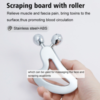 Rouleau de massage facial et corporel en Y Kinwong pour la relaxation myofasciale, outil de raclage Gua Sha à double rouleau, vente en gros