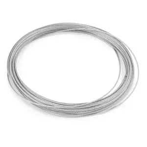 1-40mm ss304 ss316 Stainless wire rope galvanized steel din3055 7*7 7*19 steel wire rope