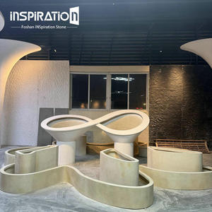 Muebles Modernos para Exteriores, Banco <span class=keywords><strong>de</strong></span> Concreto para Paisajismo, Muebles Comerciales - Product Image 5