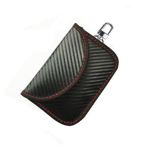 Estuche Protector de Señal RFID para Automóvil, <span class=keywords><strong>Bloqueador</strong></span> Anti-Hackeo, Bolsa Anti-Robo, Bolsa Faraday para Llaves, Protector de Jaula Faraday con Clip - Product Image 1