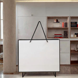 Sac cadeau de luxe en papier recyclé avec logo personnalisé, petit sac de courses avec ruban - Product Image 2