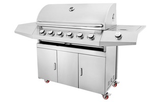 SEB <span class=keywords><strong>KAMADO</strong></span> Traveler Gril à gaz portable extérieur 6 brûleurs Parrilla Gas Flat Top Grill - Product Image 5