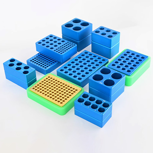 Caja de hielo de laboratorio de aleación de aluminio Bloque de enfriamiento de laboratorio enfriador de tubo <span class=keywords><strong>PCR</strong></span> para protección de muestras - Product Image 6