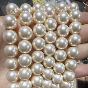 10Mm Sữa Trắng Kính Tròn Phòng Thí Nghiệm Tạo Ra Giả Ngọc Trai Lỏng Hạt Cho Tự Làm Vòng Cổ Làm - Product Image 2