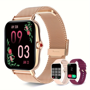 <span class=keywords><strong>Reloj</strong></span> Inteligente para <span class=keywords><strong>Mujer</strong></span> <span class=keywords><strong>Compatible</strong></span> <span class=keywords><strong>con</strong></span> Teléfonos <span class=keywords><strong>iPhone</strong></span> y Android, Equipado <span class=keywords><strong>con</strong></span> Monitor de Salud/Mensajes - Product Image 1