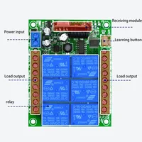Commutateur de télécommande sans fil RF DC 12/24V, module relais 6 canaux, kit émetteur-récepteur 433/315Mhz G801