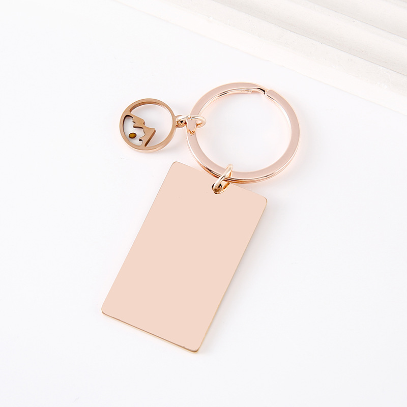 Oro rosa, rectangular, con forma de montaña y colza.
