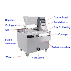 Bakery Shop Equipment Cake Batter Filling Machine Cupcake Filler Chocolate Cookie Depositor Making Machine