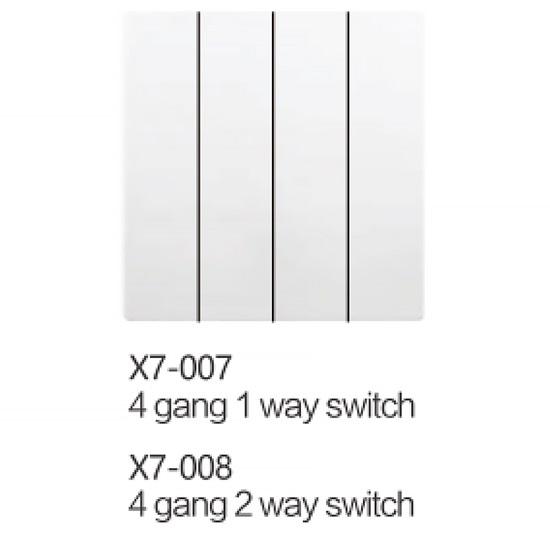 4 gang 1/2 way switch