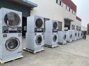 Equipo de Lavandería Comercial Profesional para Hoteles, Lavadora y Secadora Apilables Todo en Uno - Product Image 1