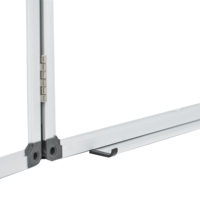 Tableau blanc magnétique pliable effaçable à sec, cadre en aluminium anodisé, panneau arrière en acier galvanisé, portable pour le bureau et la salle de classe