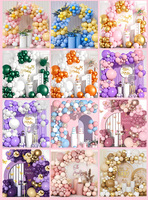 Kit d'arche de guirlande de ballons en latex vert, blanc et or pour la décoration de fête d'anniversaire, de baby shower, de révélation du sexe et de mariage