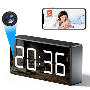 <span class=keywords><strong>Caméra</strong></span> espion miniature sans fil WIFI Tuya APP pour la sécurité à domicile avec horloge/lunettes/<span class=keywords><strong>stylo</strong></span>/clé de voiture/prise/adaptateur secteur/chargeur - Product Image 1