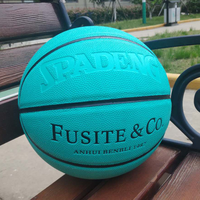 Ballon de basket tendance vert menthe taille 7 à motif personnalisé, idéal pour le streetball – Cadeau pour mon fils