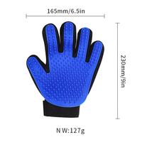 Gant d'épilation pour animaux de compagnie en Silicone écologique pour chiens doux démêlage nettoyage bain outil de toilettage brosses Type Application