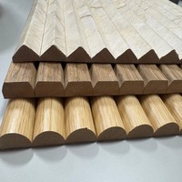 Panneau mural flexible en MDF plaqué chêne blanc massif à prix avantageux, panneau mural 3D cannelé en MDF, panneau mural cannelé en MDF pour la décoration intérieure