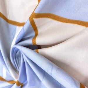 Bé màu xanh 100% Polyester Vải bán buôn bộ đồ giường đặt - Product Image 2