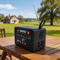 TC TC-F100 110V Guangdong Mini Centrale Électrique Portable LiFePO4 100W MPPT Onde Sinusoïdale Pure Allume-cigare PD Radio FM Démarreur de Voiture