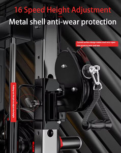 Mulit Station ชุดอุปกรณ์ออกกำลังกายในยิมที่บ้านชุดเหล็กยกน้ำหนักออกกำลังกายเครื่องฝึกสมิธครบวงจร - Product Image 6