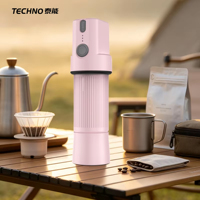 Moulin à café portable H40 2-en-1 manuel à manivelle et électrique Type-C, corps en aluminium pour le café filtre, les voyages et le camping