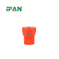 IFAN Raccords de tuyauterie en plastique PPR toutes tailles standard, Tés, Coudes, Manchons, Raccords à insert en cuivre PPR, Usine chinoise