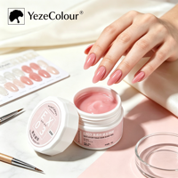Gel dur sculptant rose clair pour extension d'ongles, fixation de strass, marque privée OEM ODM, pour salon de manucure, commande en gros