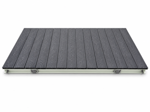 Plancher de terrasse préfabriqué en WPC pour jardin et patio, en acier galvanisé, hauteur réglable, étanche, modulaire, pour extérieur, commande en gros B2B - Product Image 2