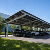 Vente en gros OEM Xiamen pour abri solaire résidentiel en aluminium étanche Garantie 15 ans Inclinaison 0-60° Charge de vent 60m/s