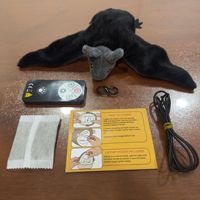 Jouet interactif électrique pour chat en peluche, motif chauve-souris, à induction, pour chatons et chats d'intérieur, anti-ennui, à activation automatique