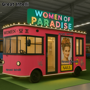 Salon de beauté mobile sur remorque, camion de spa portable pour les ongles et les cheveux, boutique de beauté mobile personnalisée pour les activités commerciales en extérieur - Product Image 2