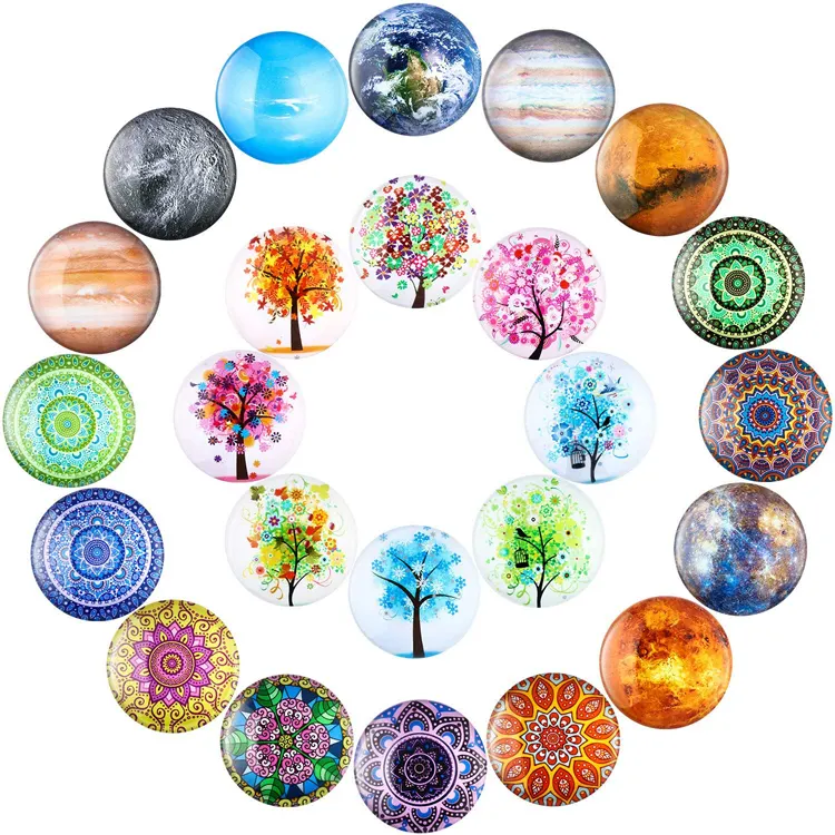 Colorful Design Glass Fridge Magnet