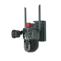 Kamera Lampu Tenaga Surya V380 Pro 4K dengan Konektivitas Dual-Mode 4G/WiFi untuk Deteksi Manusia Sistem Keamanan Luar Ruangan