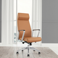 Chaise de bureau en cuir PU réglable et pivotante