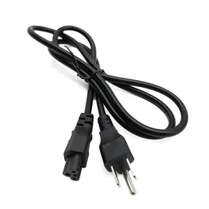 America standard USA ac power cord 3pin plug us 3 pin power cable for computer laptop