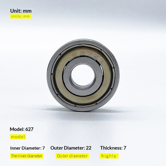 Premium 627ZZ Mini Bearings Ultra Smooth Stable Performance for Precision Instruments and Mechanical Tools
