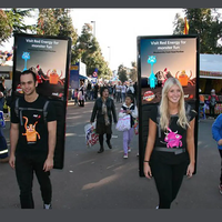Cartel Led personalizado, equipo de publicidad portátil, mochila duradera, cartelera para marketing, exhibición de negocios