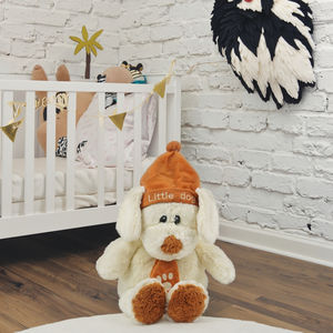 Toptan yeni tasarım özel köpek şapka Plushie oyuncak örgü astar süper yumuşak peluş stres giderici için - Product Image 2