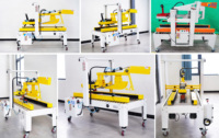 Machine automatique à sceller les cartons en forme de I, couvercle rabattable, boîte en papier, ruban adhésif, presse à balles, scellant