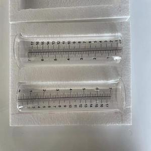 Pluviomètre en <span class=keywords><strong>verre</strong></span> de 7 pouces 45*55*204 Fond plat avec cylindre de pluviomètre gradué Tube à essai extérieur - Product Image 4