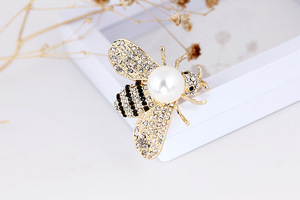 Broche en alliage de strass 3D faite à la main style coréen, émail goutte d'huile, motif insecte, pour vêtements, sacs et chapeaux, accessoires pour femmes et hommes - Product Image 5